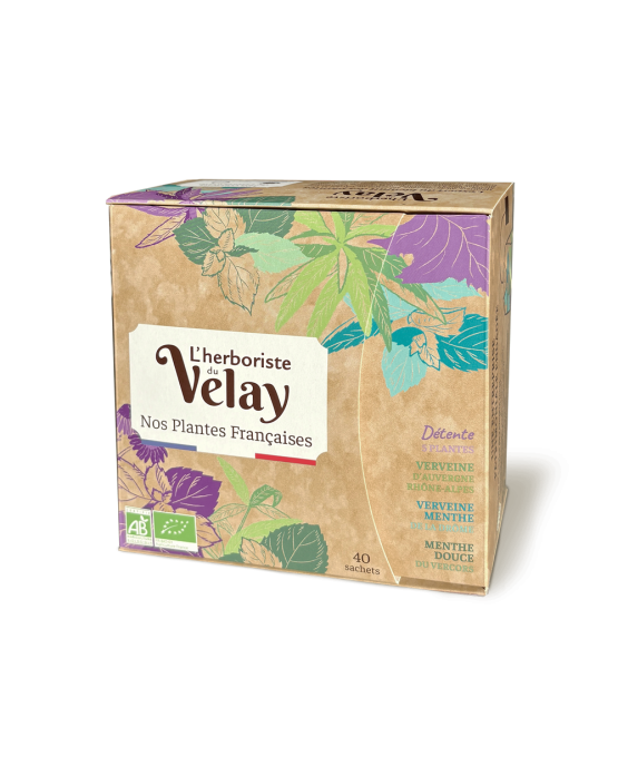 Coffret plantes françaises - 40 sachets - L'Herboriste du Velay
