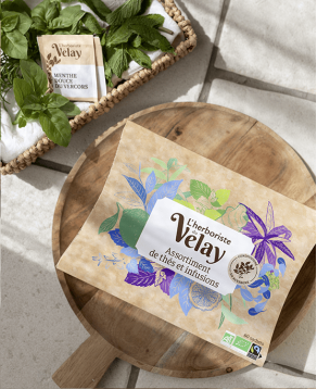 Coffret carton thés et infusions - L'Herboriste du Velay - 60 sachets