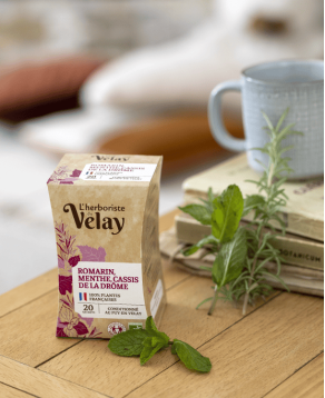 Infusion Romarin Menthe Cassis de la Drôme
