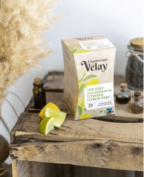 Thé vert à l'huile essentielle Citron Citron vert