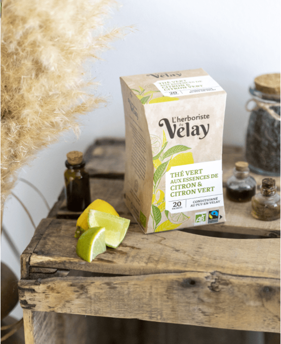 Green tea with Lemon and Lime essential oil - Image 2