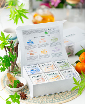 Herbal teas cardboard taster box