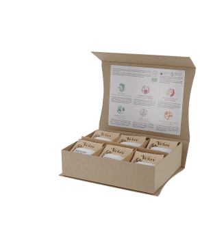 Herbal cold infusion cardboard taster box