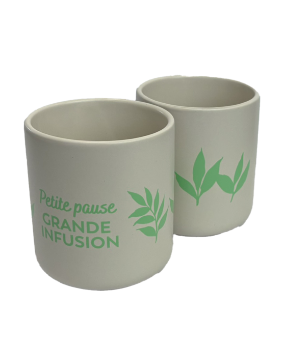 Lot de 2 mugs en céramique
