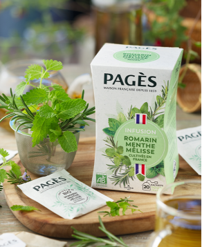 Infusion Romarin Menthe Mélisse